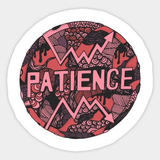 Ambrose Circle of Patience Sticker